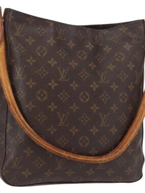 Authentic LOUIS VUITTON Monogram Looping GM Shoulder Bag M51145 LV